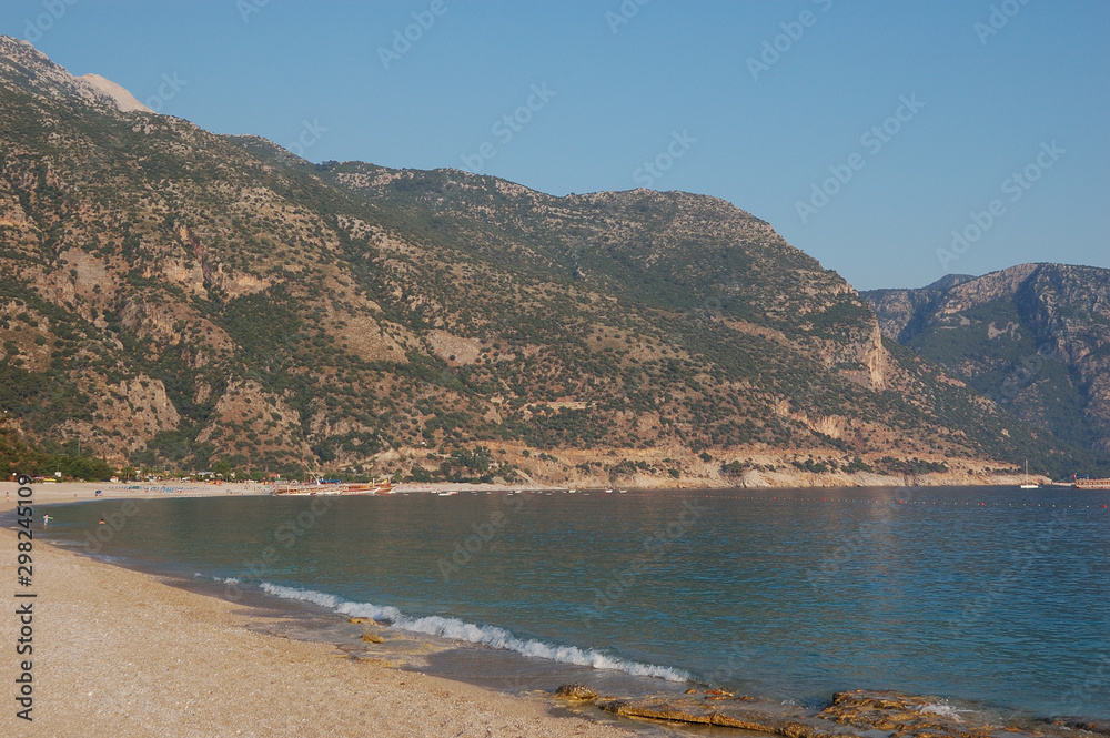 The main beach of Ölüdeniz, Turkey