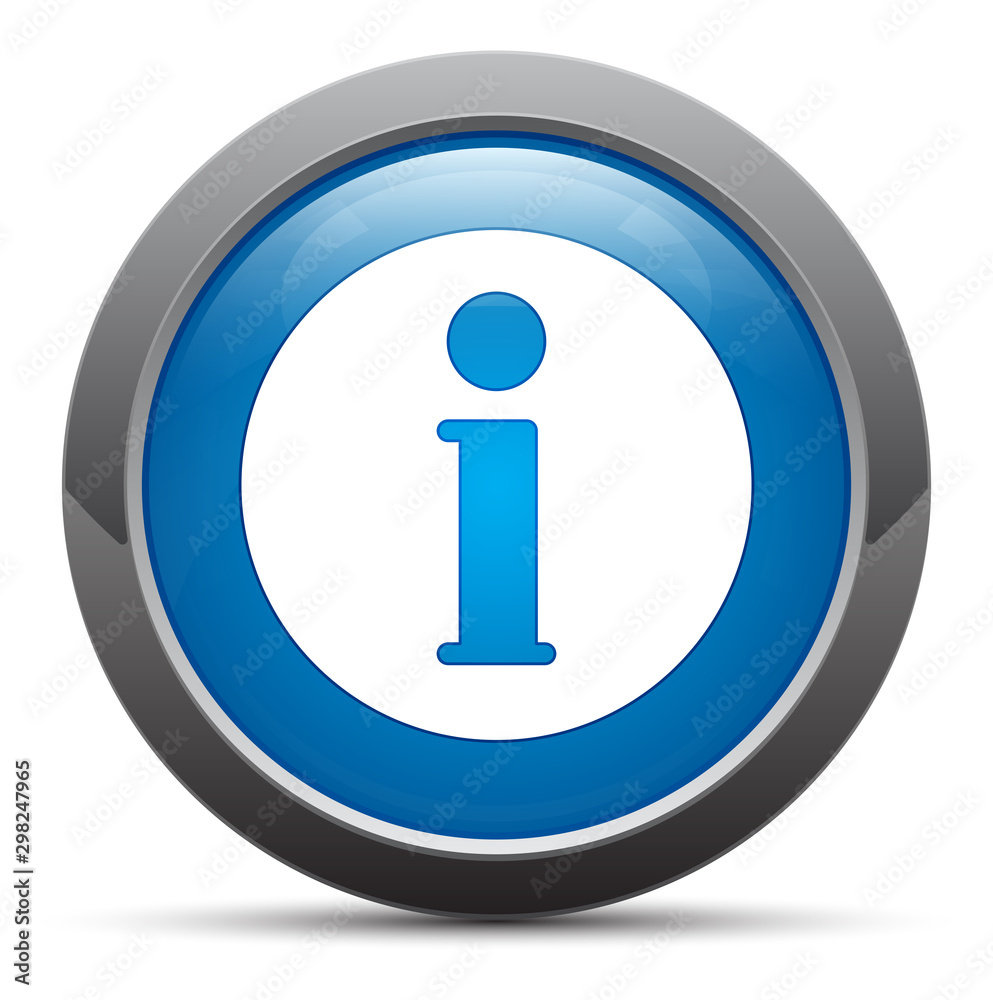 Info icon premium blue round button vector illustration Info icon premium blue round button vector illustration