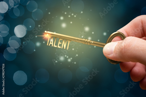 Key to unlock and open your talent