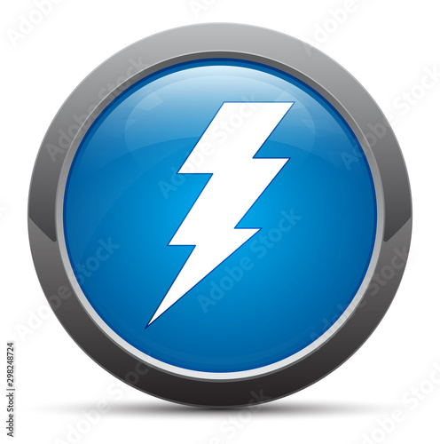 Lightning bolt icon premium blue round button vector illustration Free Download Lightning bolt icon premium blue round button vector illustration - GFXLoad