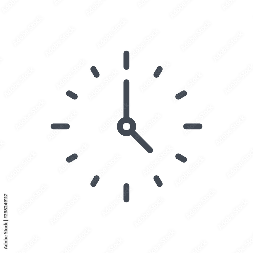 Time and clock line icon. Watch and time management vector outline sign. Time and clock line icon. Watch and time management vector outline sign.