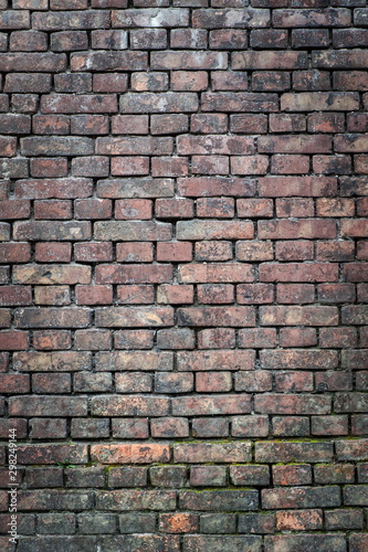 Old brickwork, a fragment of the wall