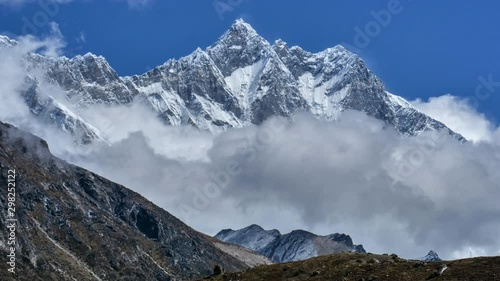 Time lapse of the Everest summit, the highest mountain in the world