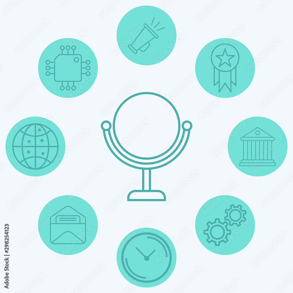 Mirror vector icon sign symbol Mirror vector icon sign symbol