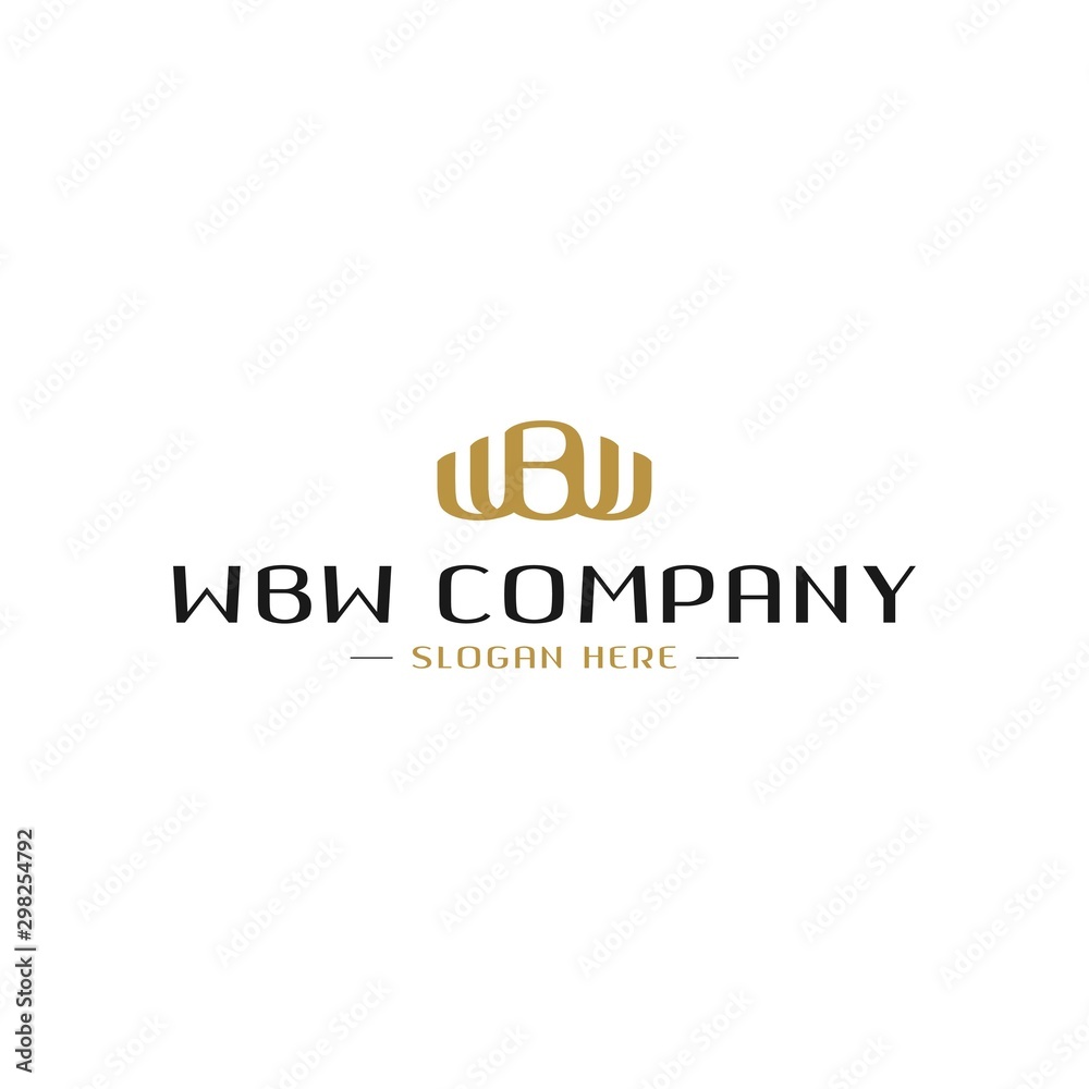 Letter WBW with Company Logo Design Vector. Business Line Symbol Logo. Modern and Creative Design Logo