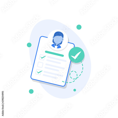 Personal info data, user or profile card details symbol