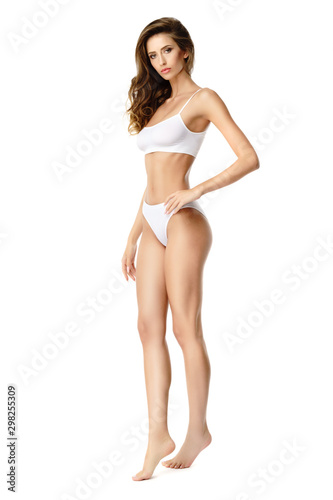 Fitness young woman with a beautiful body