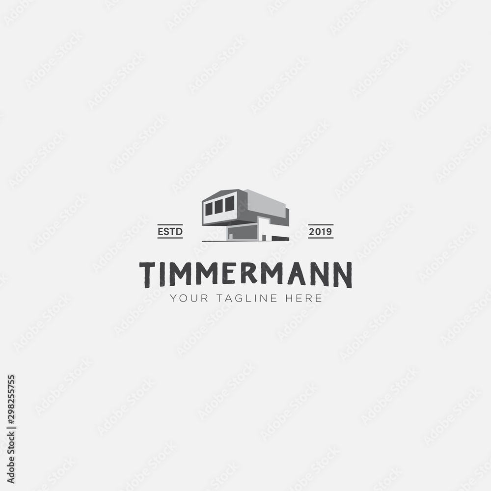 timmermann construction classic logo design timmermann construction classic logo design
