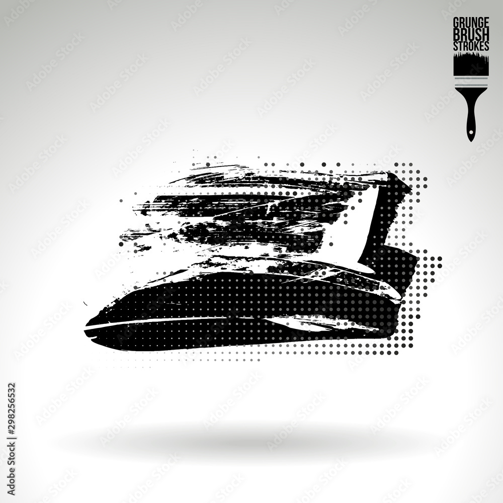 Black brush stroke and texture. Grunge vector abstract hand - painted element. Underline and border design. Black brush stroke and texture. Grunge vector abstract hand - painted element. Underline and border design.
