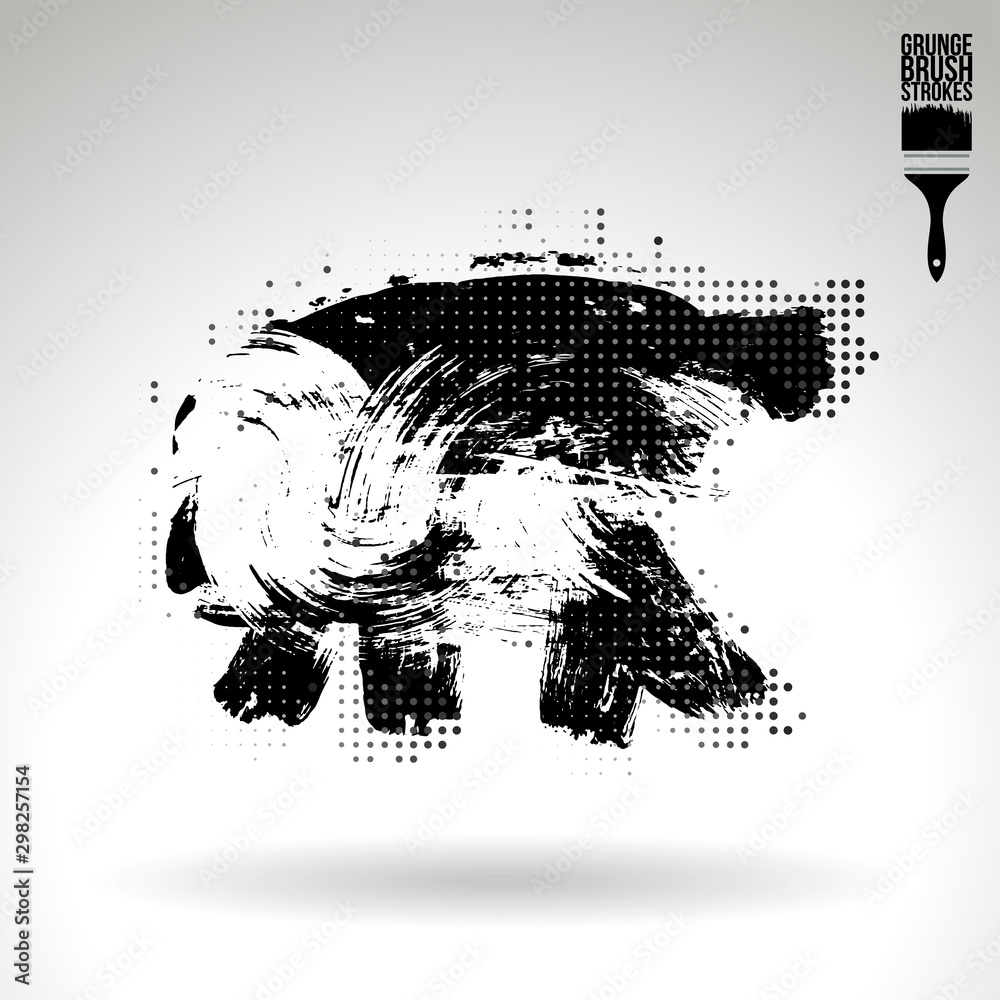 Black brush stroke and texture. Grunge vector abstract hand - painted element. Underline and border design. Black brush stroke and texture. Grunge vector abstract hand - painted element. Underline and border design.