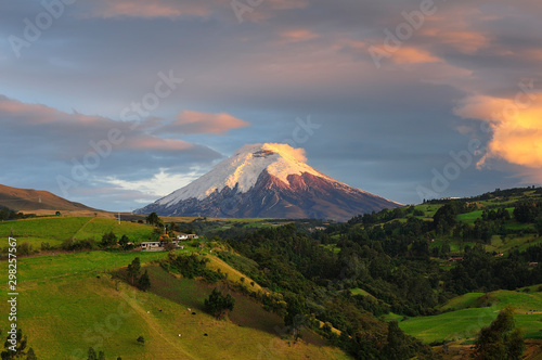 Impressive view of the Cotopaxi volcano photo