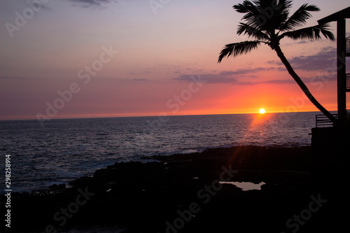 Sunset in Kona, Hawaii