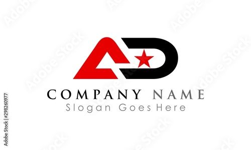 icon logo letter A&D
