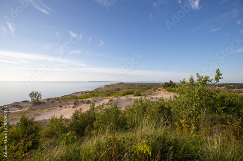 Bewachsene Düne am See / Meer 