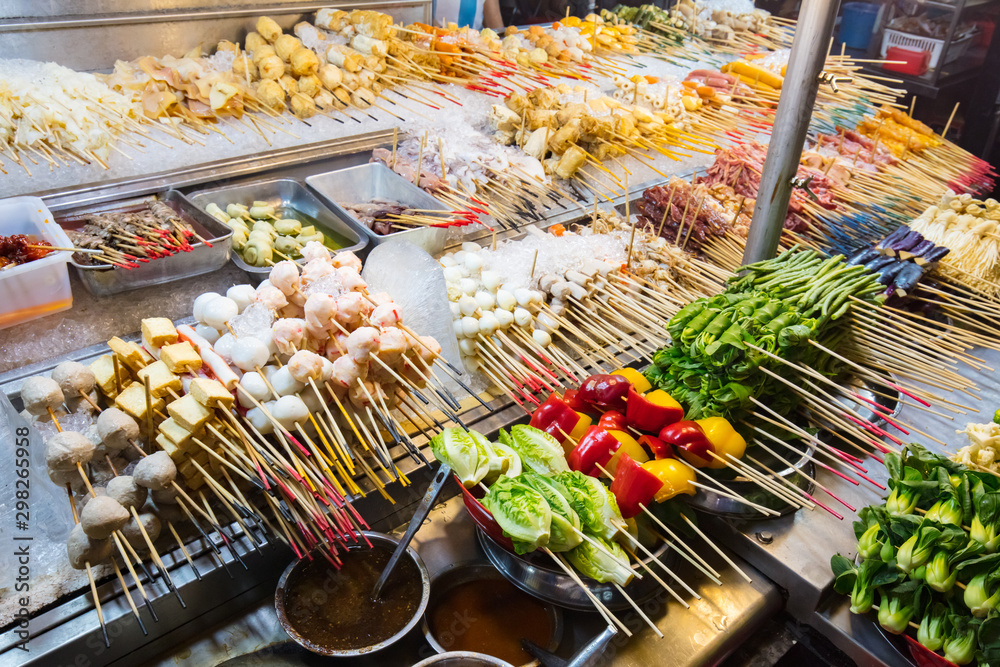 Obraz premium Jalan Alor Street Food Market Kuala Lumpur Malaysia