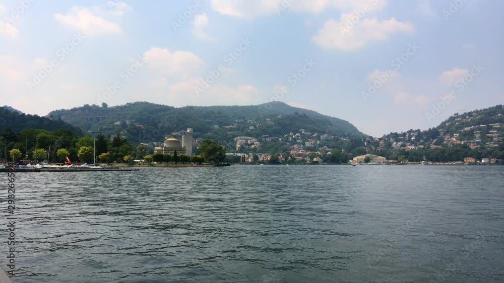 como lake and panorama of the alessandro volta temple monument como lake and panorama of the alessandro volta temple monument
