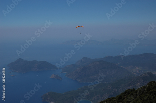 Paragliding from the Babadağ mountain in Ölüdeniz, Turkey