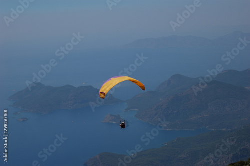 Paragliding from the Babadağ mountain in Ölüdeniz, Turkey