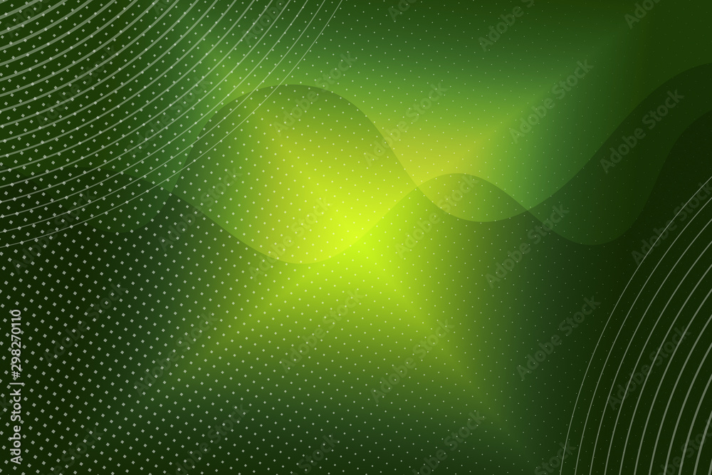 Obraz premium abstract, green, wallpaper, design, wave, waves, light, illustration, curve, blue, pattern, graphic, texture, lines, backdrop, line, backgrounds, art, shape, digital, wavy, gradient, yellow, dynamic