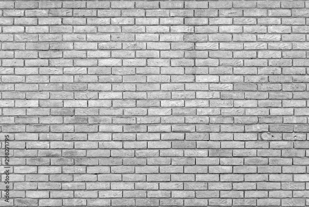 tocino regla oportunidad monochrome grey brick wall with repeating pattern foto de Stock | Adobe  Stock