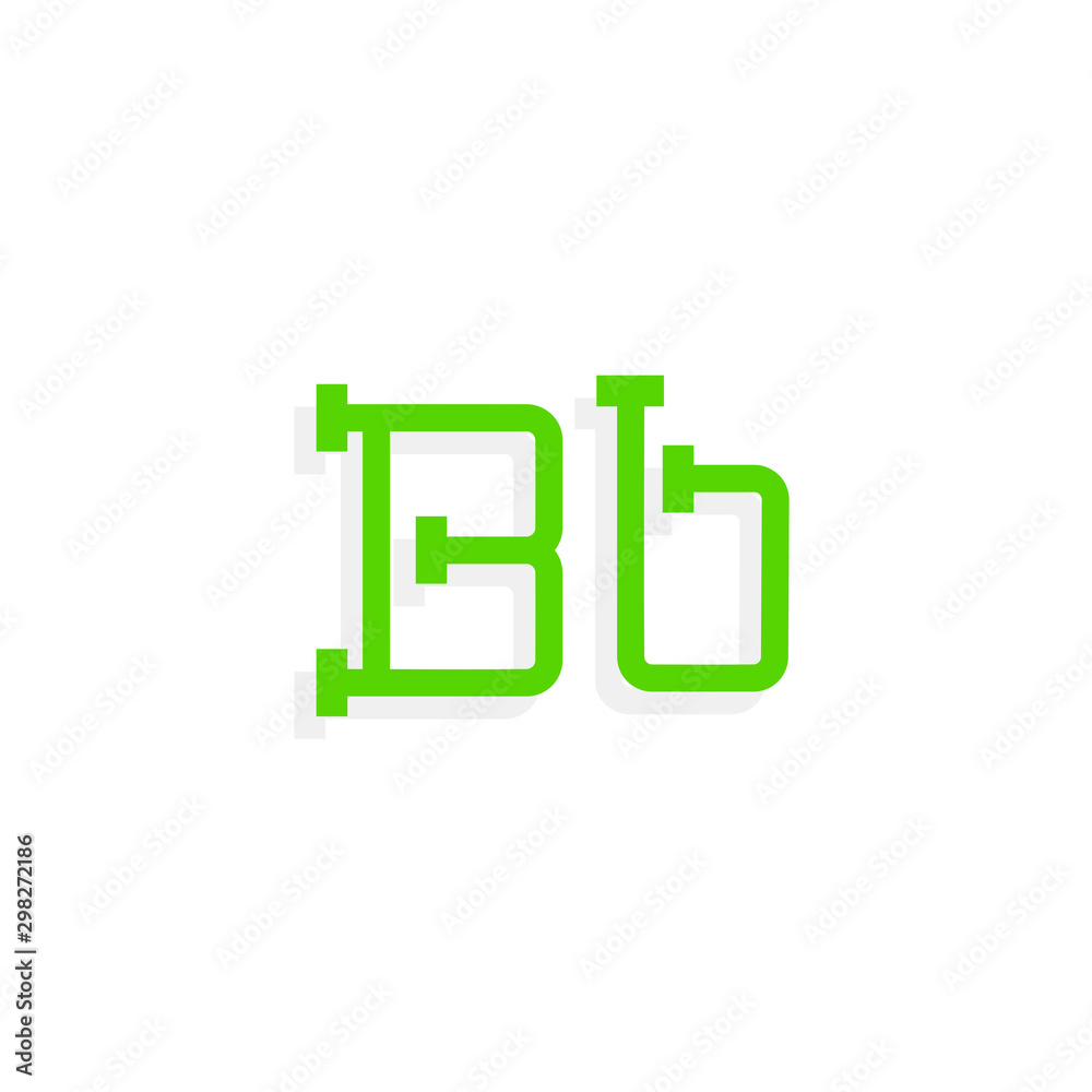Plumbing Pipe Vector Letter B Plumbing Pipe Vector Letter B
