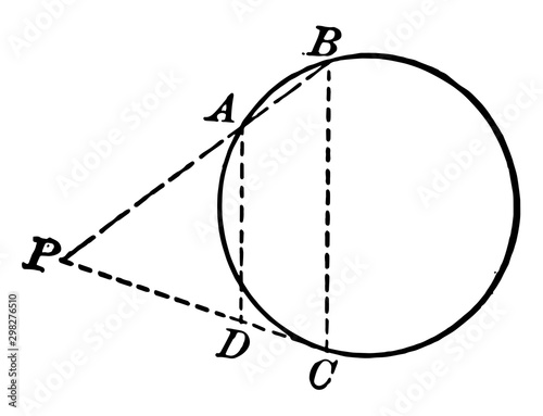 Circle and Triangle vintage illustration.