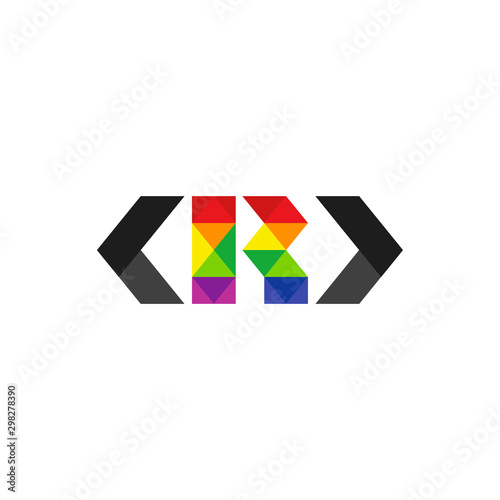 Free Download Vector Logo Letter Developer Logo R - GFXLoad
