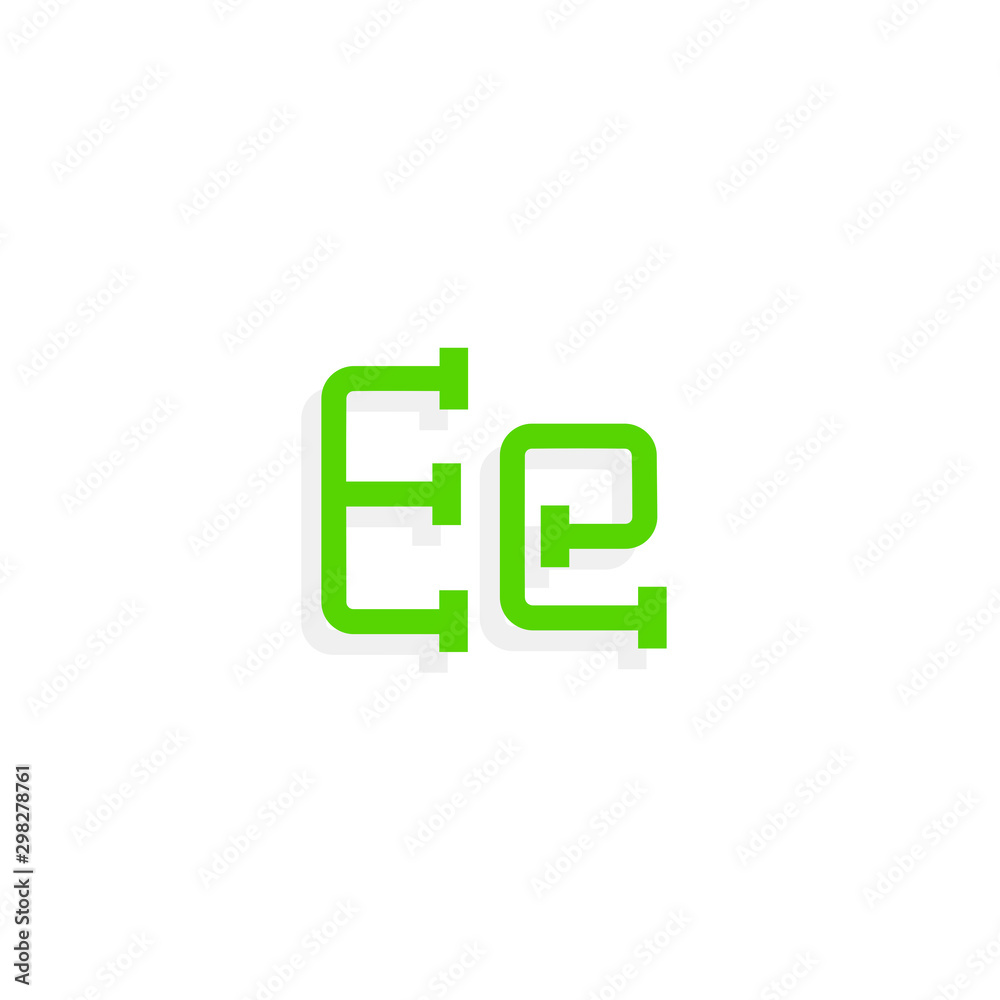 Plumbing Pipe Vector Letter E Plumbing Pipe Vector Letter E