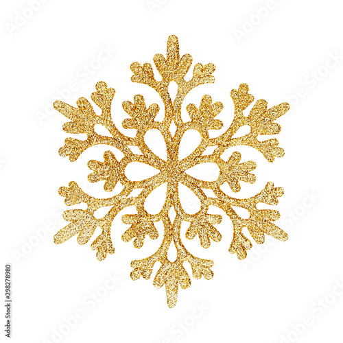 Decorative christmas snowflake isolated