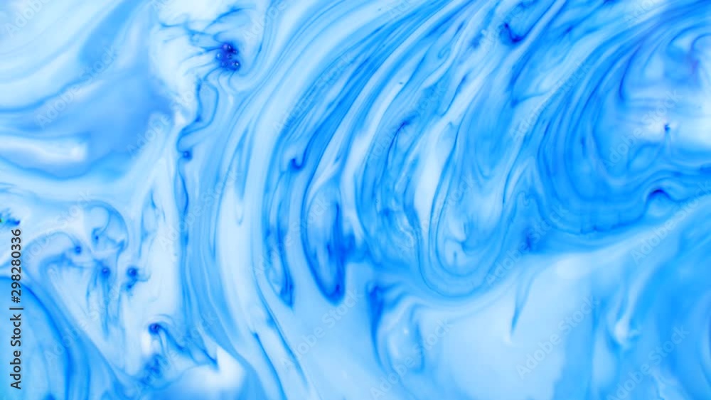 Blue Colorful Ink And Paint Liquid Reaction abstract cloud background Blue Colorful Ink And Paint Liquid Reaction abstract cloud background