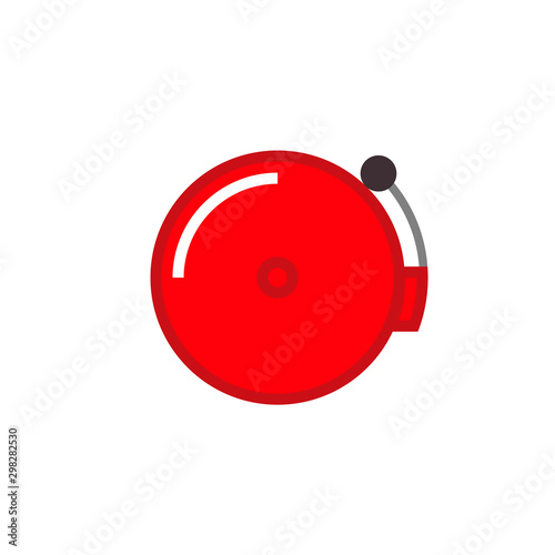 Boxing bell icon. Clipart image isolated on white background