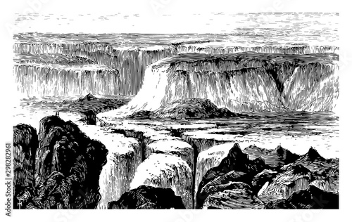 Cataract Creek vintage illustration