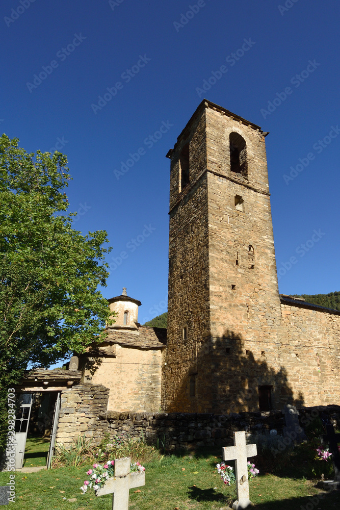 Church of Santa Eulalia, ,Buesa,Huesca province, Aragon, Spain