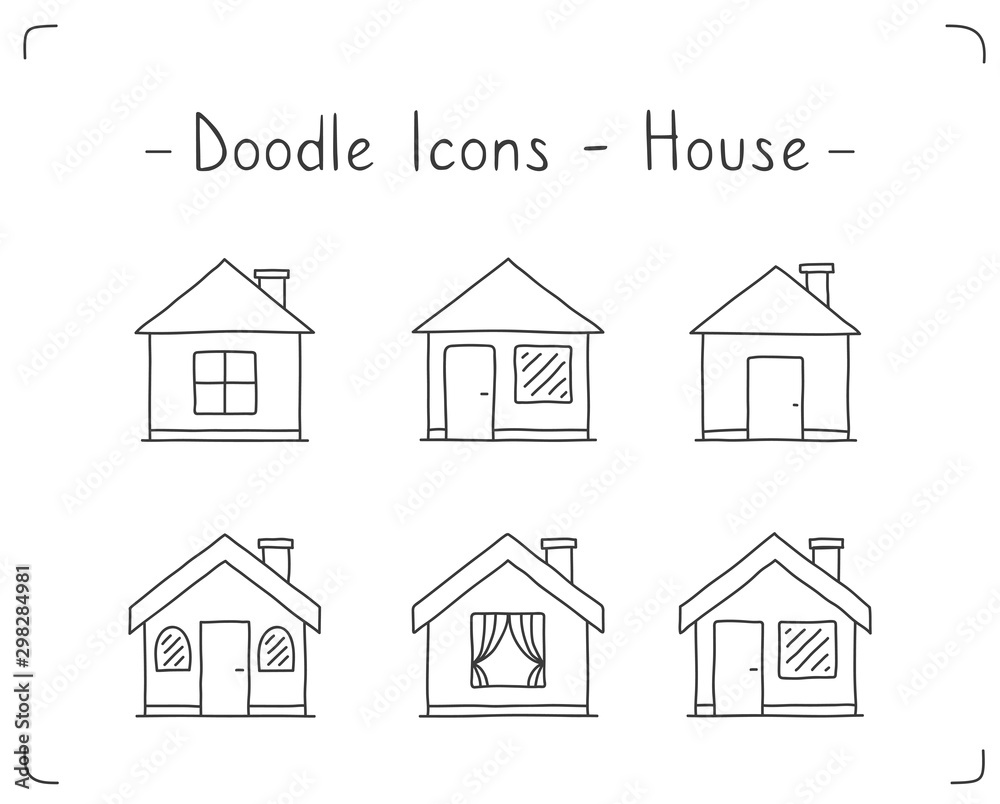 House Doodle Icons