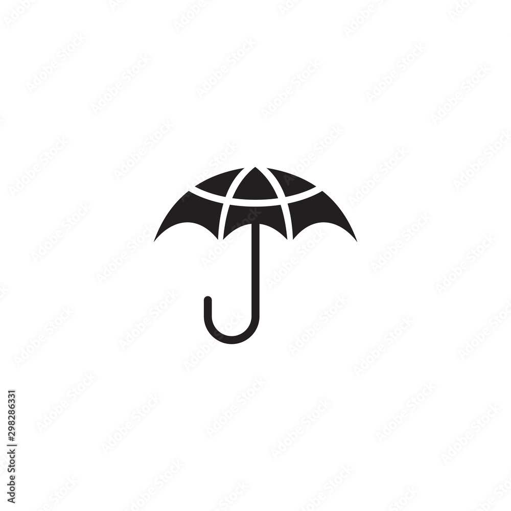 Umbrella icon logo design vector template