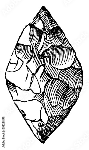 Norse Arrowhead vintage illustration.