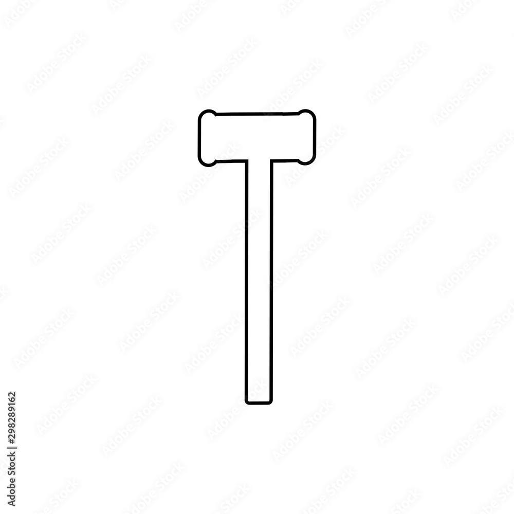 Hammer icon. Construction tool icon. Build worker equipment sign Hammer icon. Construction tool icon. Build worker equipment sign