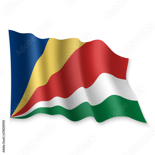 Free Download 3D Waving Flag. Vector illustration - GFXLoad