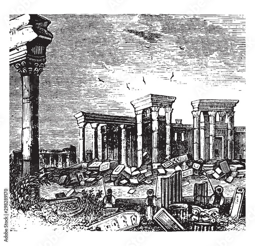 Palmyra, vintage illustration.