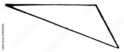 Scalene vintage illustration.