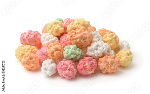 Pile of colored sugar coated peanuts