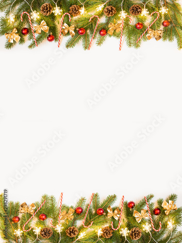 Obraz na płótnie Christmas frame w salonie
