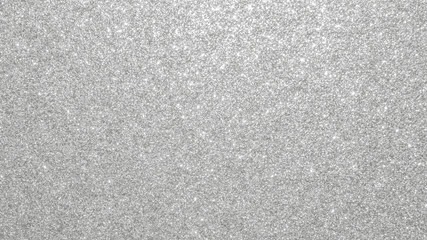 Silver glitter background texture white sparkling shiny wrapping paper for Christmas holiday seasonal wallpaper decoration, greeting and wedding invitation card design element