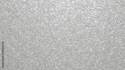Silver glitter background texture white sparkling shiny wrapping paper for Christmas holiday seasonal wallpaper decoration, greeting and wedding invitation card design element