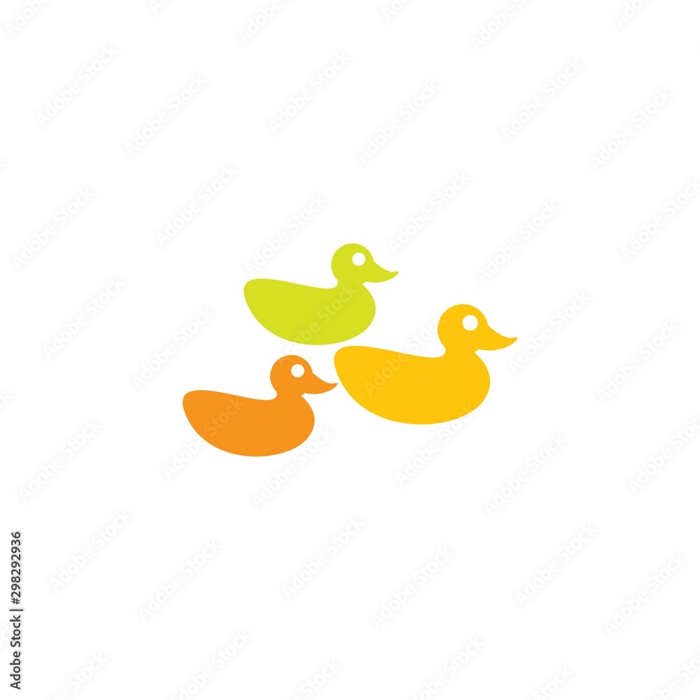 Duck logo template vector icon design
