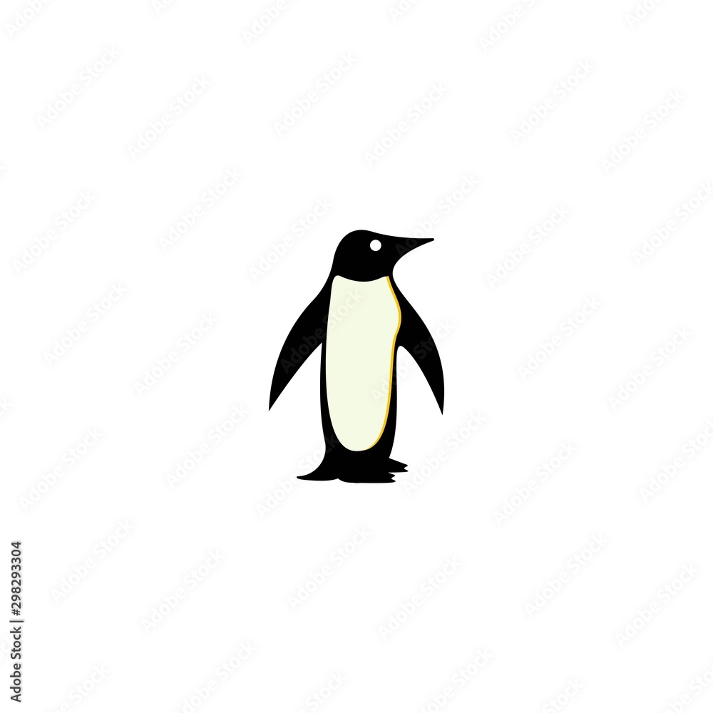 Obraz premium Penguin logo template vector icon design