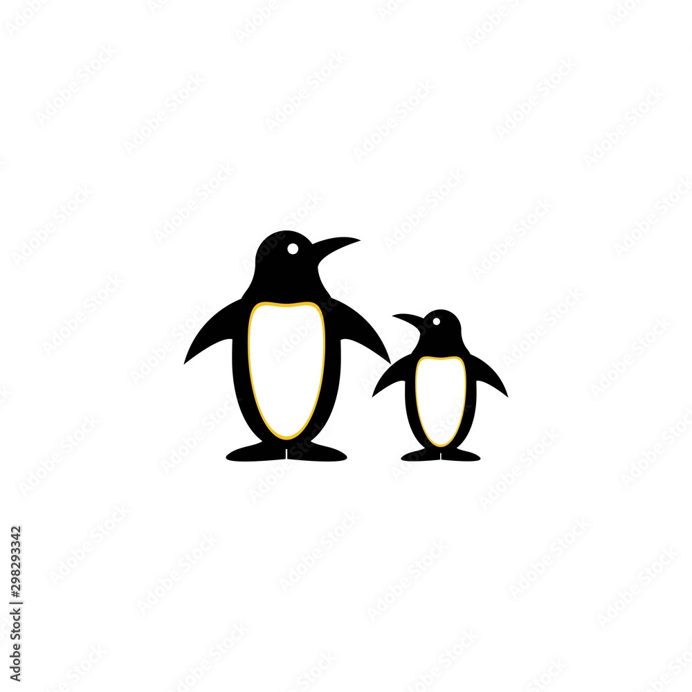 Fototapeta premium Penguin logo template vector icon design