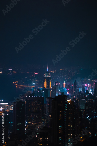 Wallpaper Mural Beautiful view of Hong Kong at Victoria Peak Torontodigital.ca
