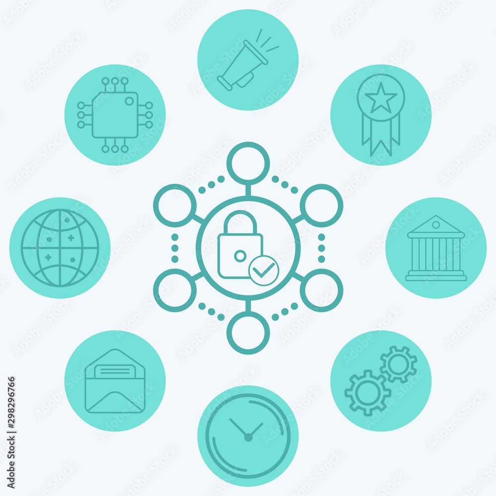 Network protection vector icon sign symbol Network protection vector icon sign symbol