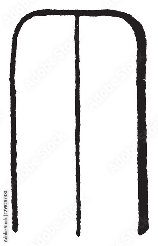 Truncate vintage illustration.